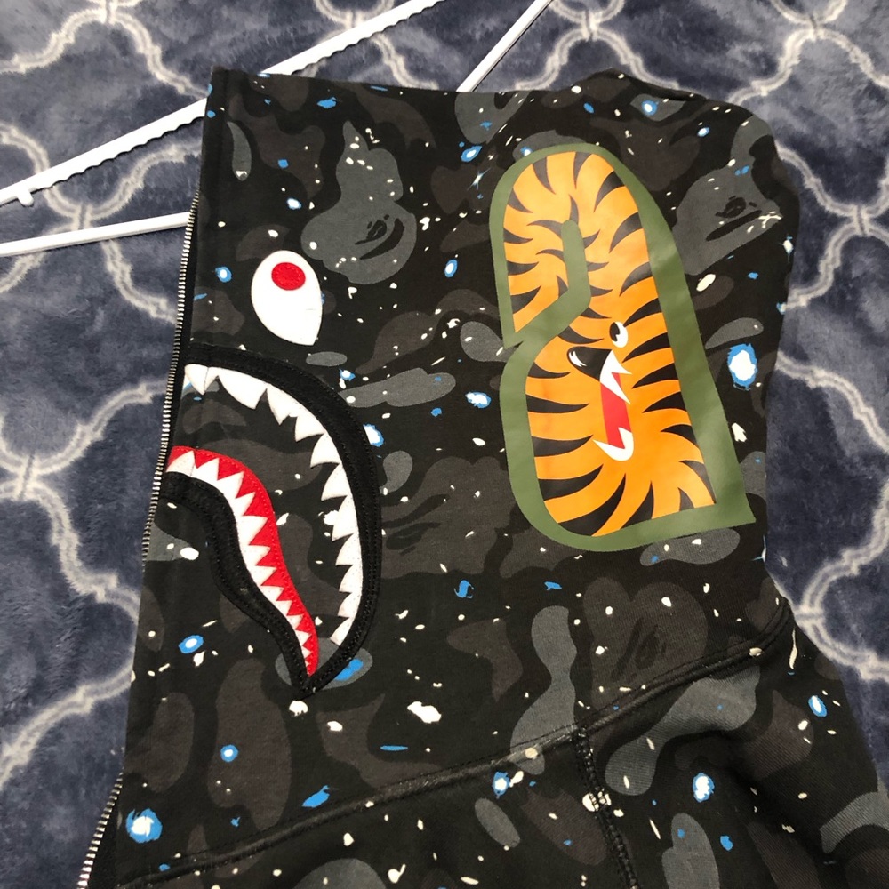 Bape galaxy full zip up hoodie